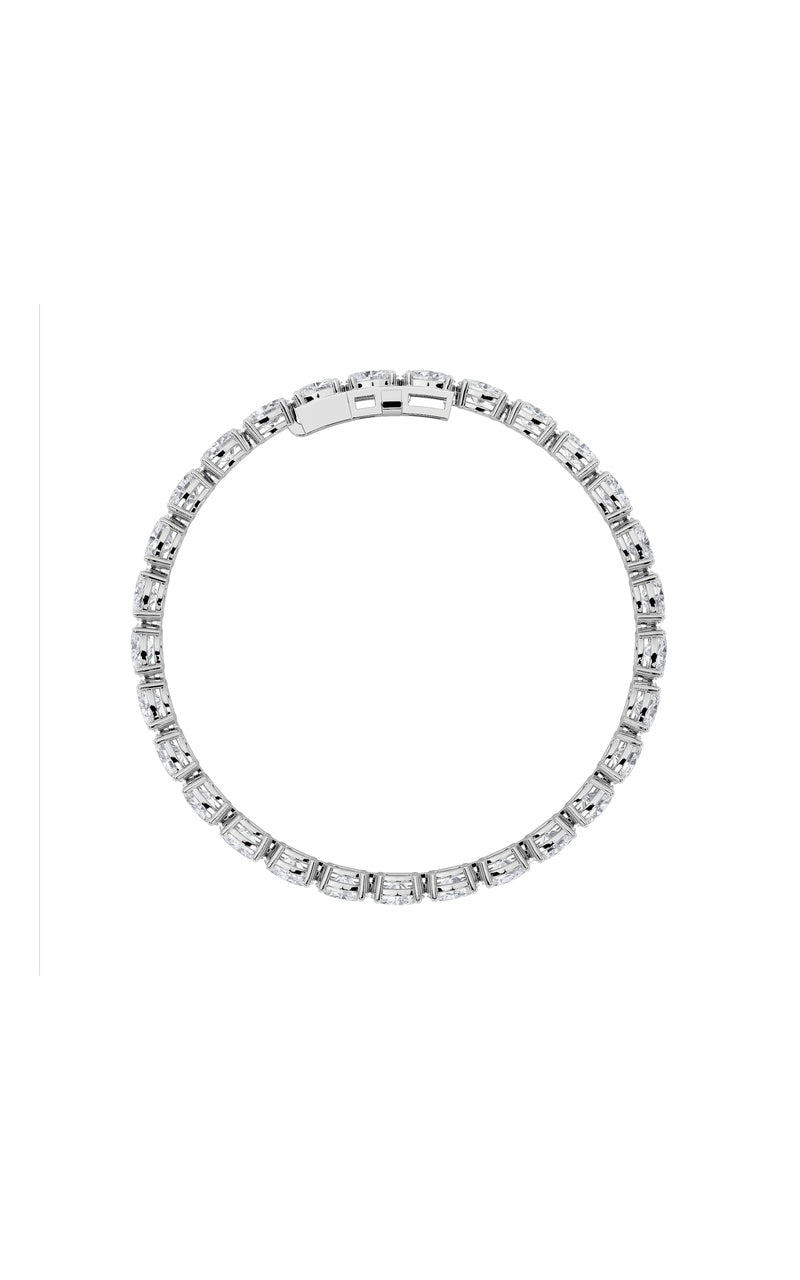 Vs) bracelet in 14k white gold