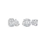 Load image into Gallery viewer, Toi et Moi Doge Diamond Stud Earrings