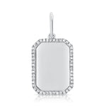 Load image into Gallery viewer, Diamond Dog Tag Charm