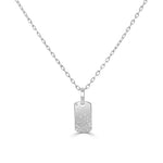 Load image into Gallery viewer, Diamond Sprinkle Dog Tag Necklace