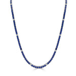 Load image into Gallery viewer, Sapphire & Diamond Cindy Tennis Necklace