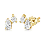 Load image into Gallery viewer, Toi Et Moi Pear Shape Diamond Studs