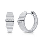 Load image into Gallery viewer, River Diamond Huggies
