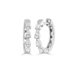 Load image into Gallery viewer, Huggie Pear Shape Earrings