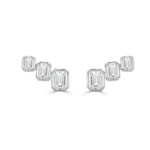 Load image into Gallery viewer, Elegant Emerald Cut Diamond Earrings
