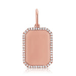 Load image into Gallery viewer, Diamond Dog Tag Charm