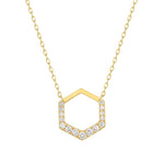 Load image into Gallery viewer, Paris Diamond Octagon Necklace