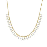 Load image into Gallery viewer, Mixed Shape Diamond Dangle Tennis Necklace