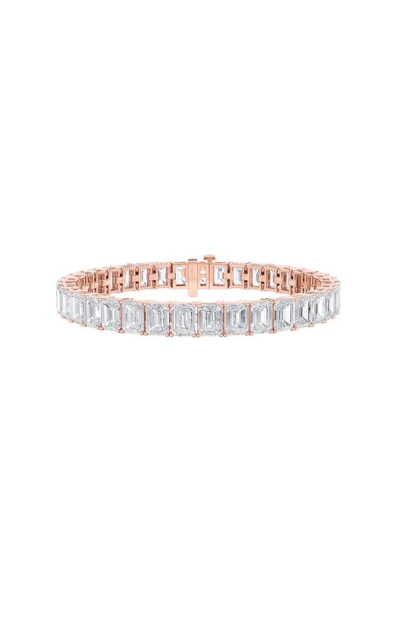 Vs) east west line bracelet in 14k gold
