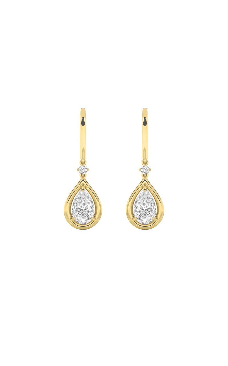 Vs) dangleearrings in 14k gold