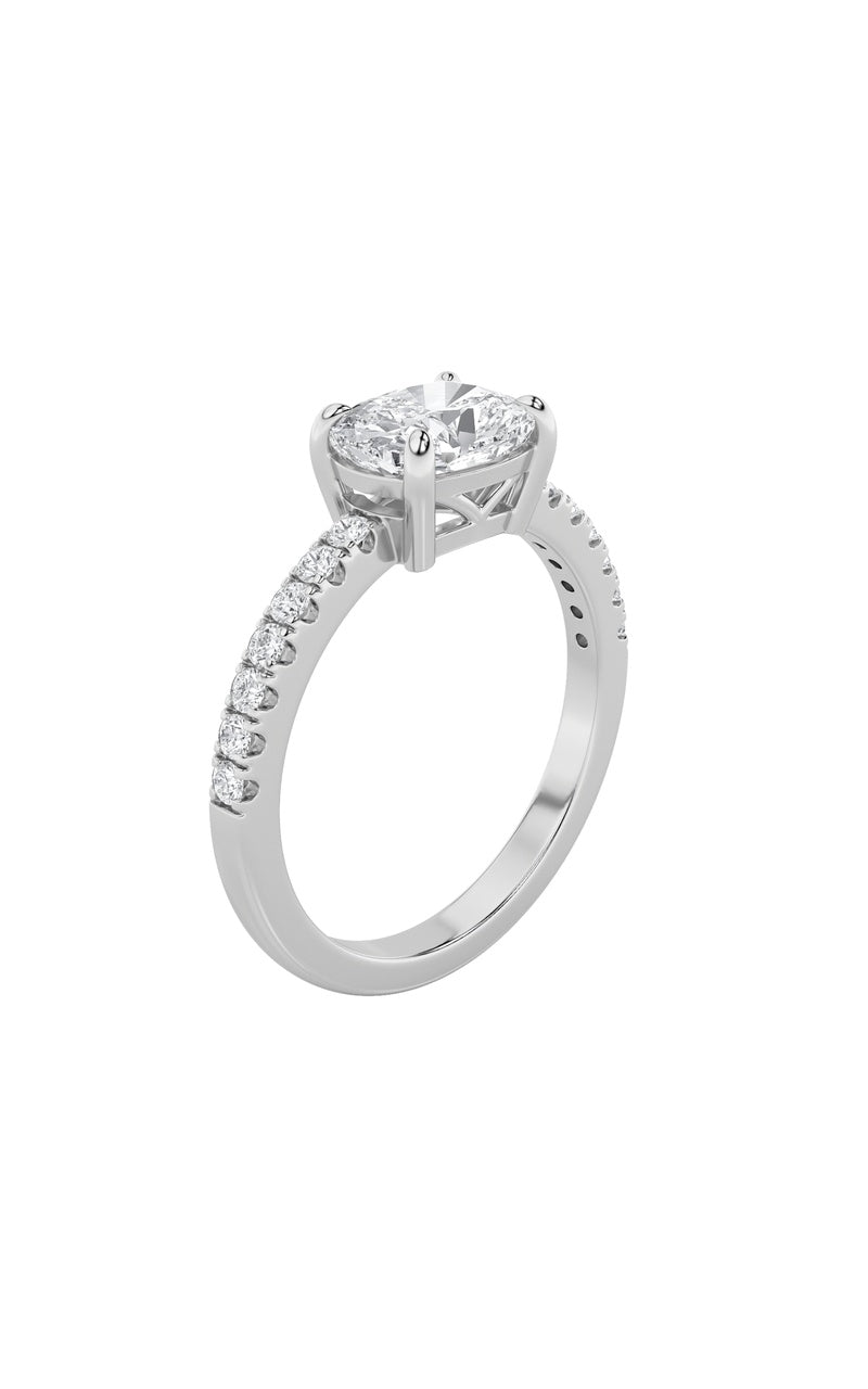 Vs) east west accented ring in 14k gold