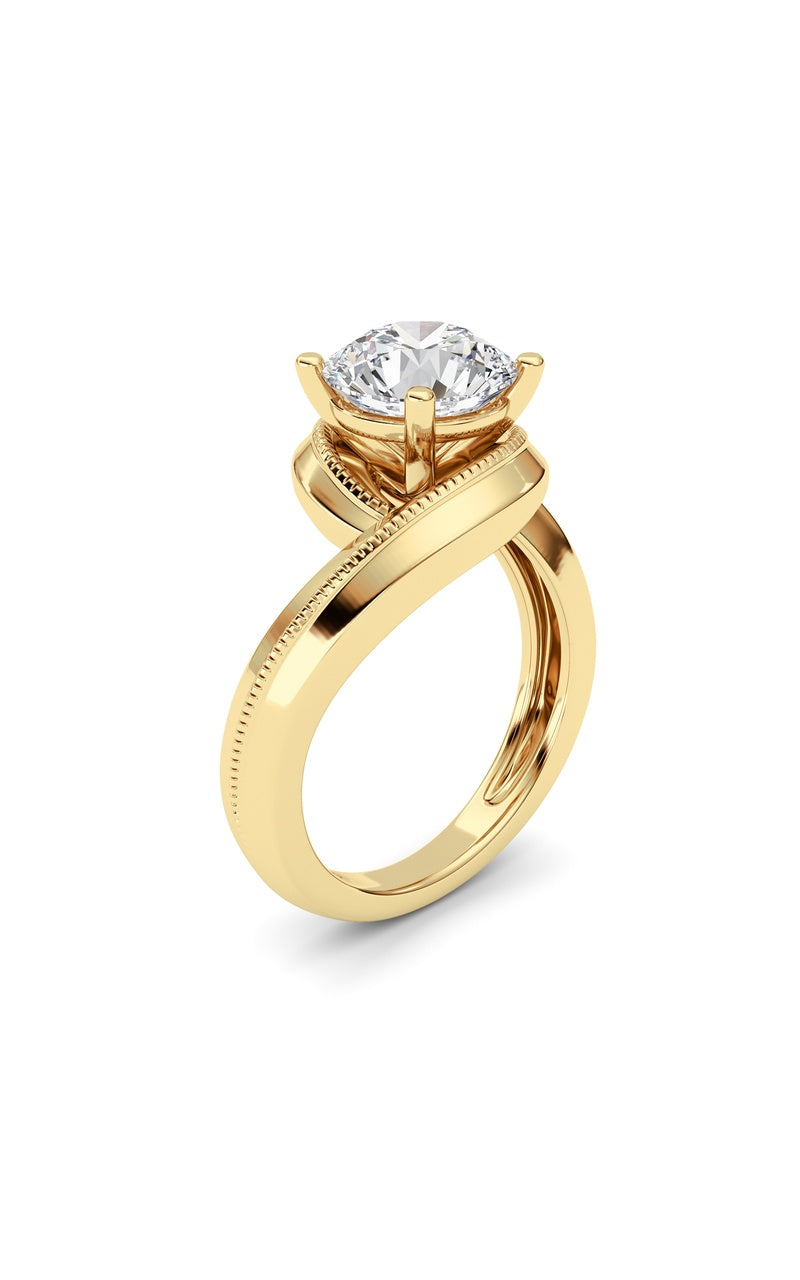 Vs) ring in 14k gold