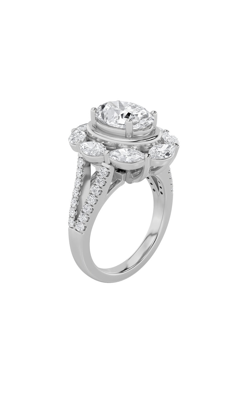 Vs) ring in 14k gold