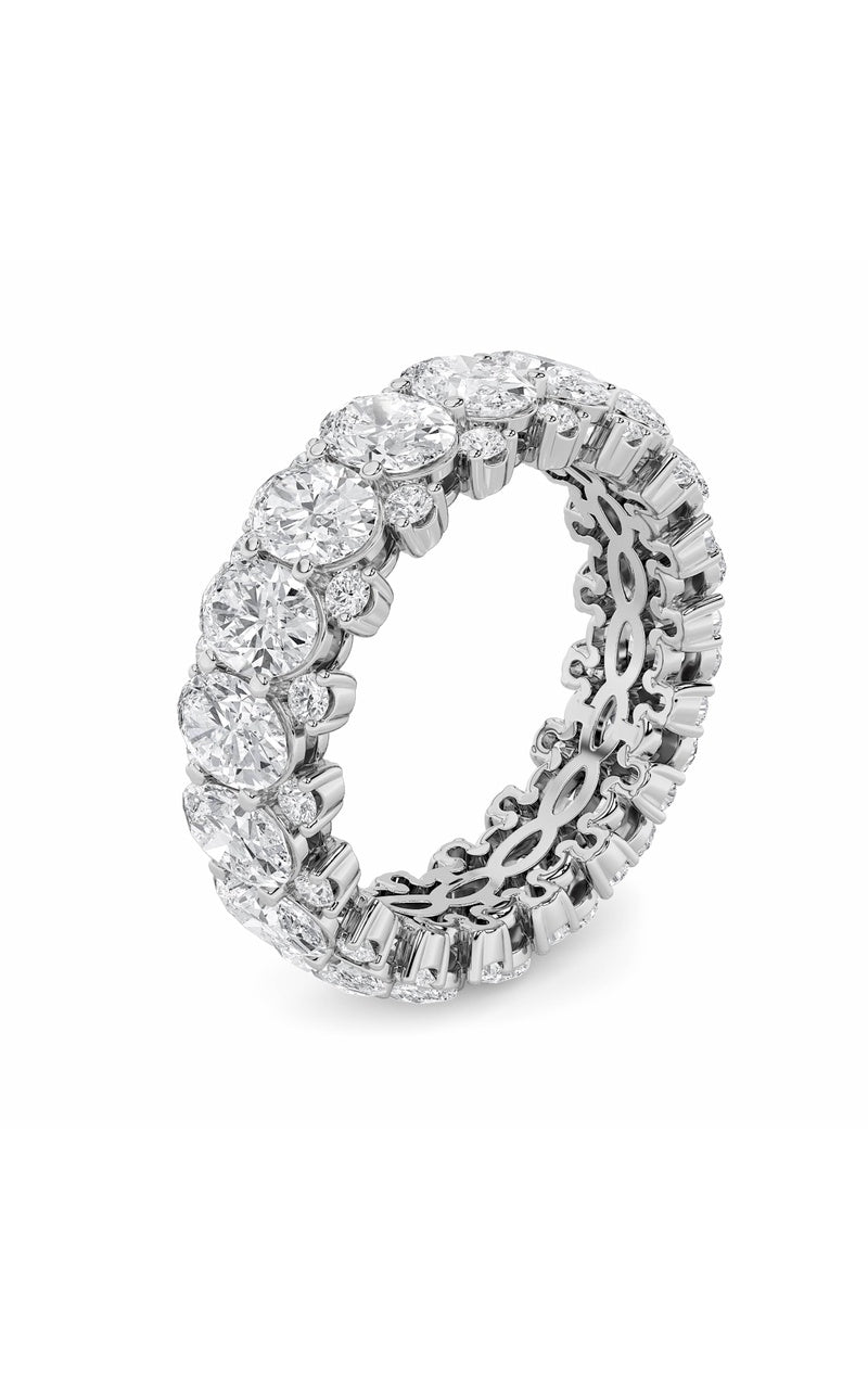 Vs) eternity band ring in 14k gold