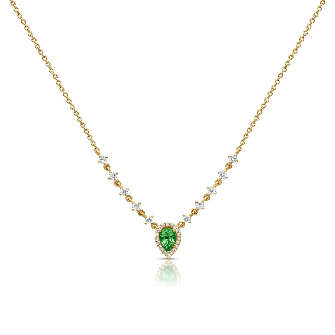 Emerald & Diamond Necklace