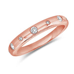 Load image into Gallery viewer, Diamond Burnished Set Sprinkle Stack Ring
