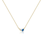 Load image into Gallery viewer, Sapphire &amp; Diamond Toi Et Moi Necklace
