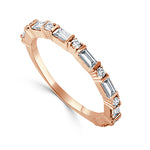 Load image into Gallery viewer, Baguette Diamond Stack Ring
