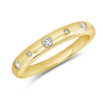 Load image into Gallery viewer, Diamond Burnished Set Sprinkle Stack Ring
