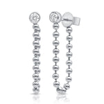 Load image into Gallery viewer, Diamond Dangle Ball Earrings
