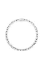 Load image into Gallery viewer, 10CTW Emerald Shaped Lab Grown Diamond (F/VS) Bracelet in 14K White Gold
