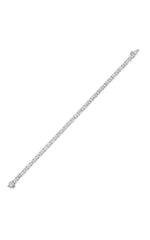 Load image into Gallery viewer, 10CTW Emerald Shaped Lab Grown Diamond (F/VS) Bracelet in 14K White Gold
