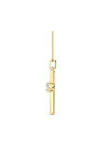 Load image into Gallery viewer, 0.5CTW Round Shaped Lab Grown Diamond (F/VS) Necklace in 14K Yellow Gold
