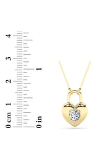 Load image into Gallery viewer, 0.5CTW Round Shaped Lab Grown Diamond (F/VS) Necklace in 14K Yellow Gold
