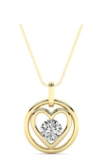 Load image into Gallery viewer, 0.75CTW Round Shaped Lab Grown Diamond (F/VS) Necklace in 14K Yellow Gold
