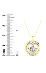 Load image into Gallery viewer, 0.75CTW Round Shaped Lab Grown Diamond (F/VS) Necklace in 14K Yellow Gold
