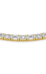 Load image into Gallery viewer, 25CTW Emerald Shaped Lab Grown Diamond (F/VS) Necklace in 14K White Gold
