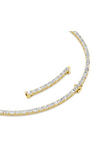 Load image into Gallery viewer, 25CTW Emerald Shaped Lab Grown Diamond (F/VS) Necklace in 14K White Gold
