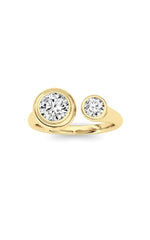 Load image into Gallery viewer, 1CTW Round Shaped Lab Grown Diamond (F/VS) Ring in 14K Yellow Gold
