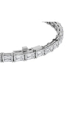 Load image into Gallery viewer, 12CTW Radiant Shaped Lab Grown Diamond (F/VS) Bracelet in 14K White Gold
