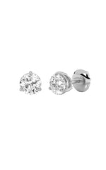 Load image into Gallery viewer, 1CTW Round Shaped Lab Grown Diamond (F/VS) Earring in 14K White Gold
