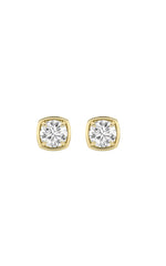 Load image into Gallery viewer, 2CTW Round Shaped Lab Grown Diamond (F/VS) Earring in 14K Yellow Gold
