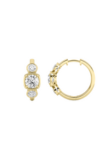 Load image into Gallery viewer, 3CTW Round Shaped Lab Grown Diamond (F/VS) Earring in 14K Yellow Gold

