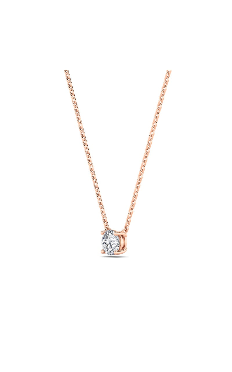 1.5CTW Round Shaped Lab Grown Diamond (F/VS)  Necklace in 14K Gold