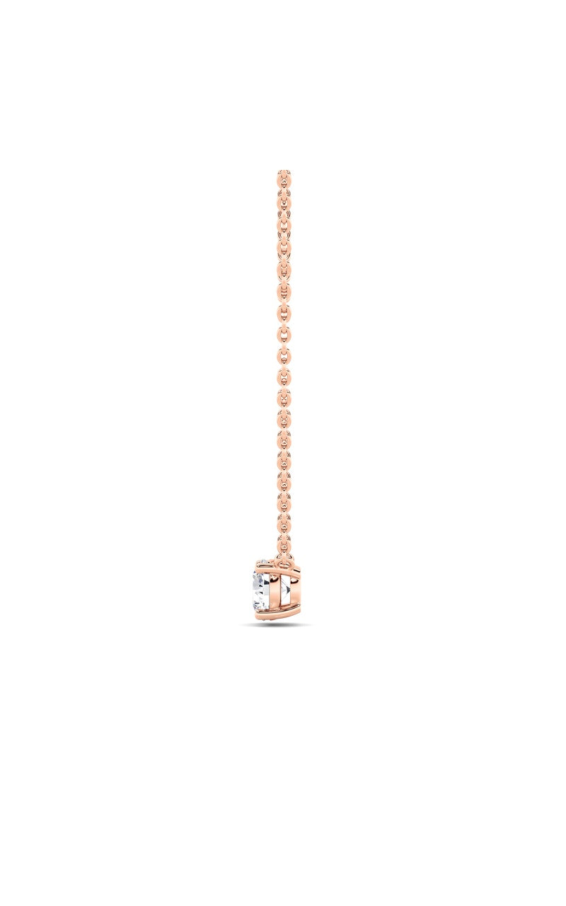 1.5CTW Round Shaped Lab Grown Diamond (F/VS)  Necklace in 14K Gold