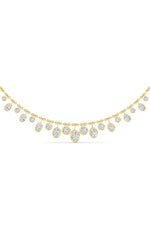 Load image into Gallery viewer, 10CTW MX Shaped Lab Grown Diamond (F/VS) Necklace in 14K Yellow Gold
