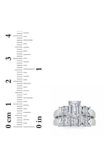 Load image into Gallery viewer, 2.5CTW Radiant Shaped Lab Grown Diamond (G/VS) Bridal Set with Matching Band and  Ring in 14K Gold
