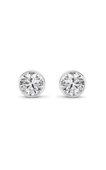 Load image into Gallery viewer, 4CTW Round Shaped Lab Grown Diamond (F/VS) Earring in 14K White Gold
