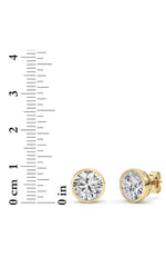 Load image into Gallery viewer, 4CTW Round Shaped Lab Grown Diamond (F/VS) Earring in 14K White Gold
