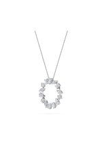 Load image into Gallery viewer, 3CTW Emerald Shaped Lab Grown Diamond (F/VS) Fancy Circle Pendant in 14K Gold
