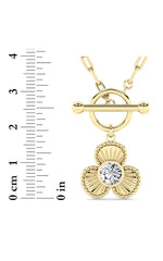 Load image into Gallery viewer, 1CTW Round Shaped Lab Grown Diamond (F/VS) Necklace in 14K White Gold
