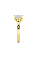 Load image into Gallery viewer, 4CTW Princess Shaped Lab Grown Diamond (F/VS) Ring in 14K White Gold
