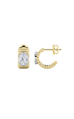 Load image into Gallery viewer, 2CTW Oval Shaped Lab Grown Diamond (F/VS) Fashion Earrings in 14K Gold
