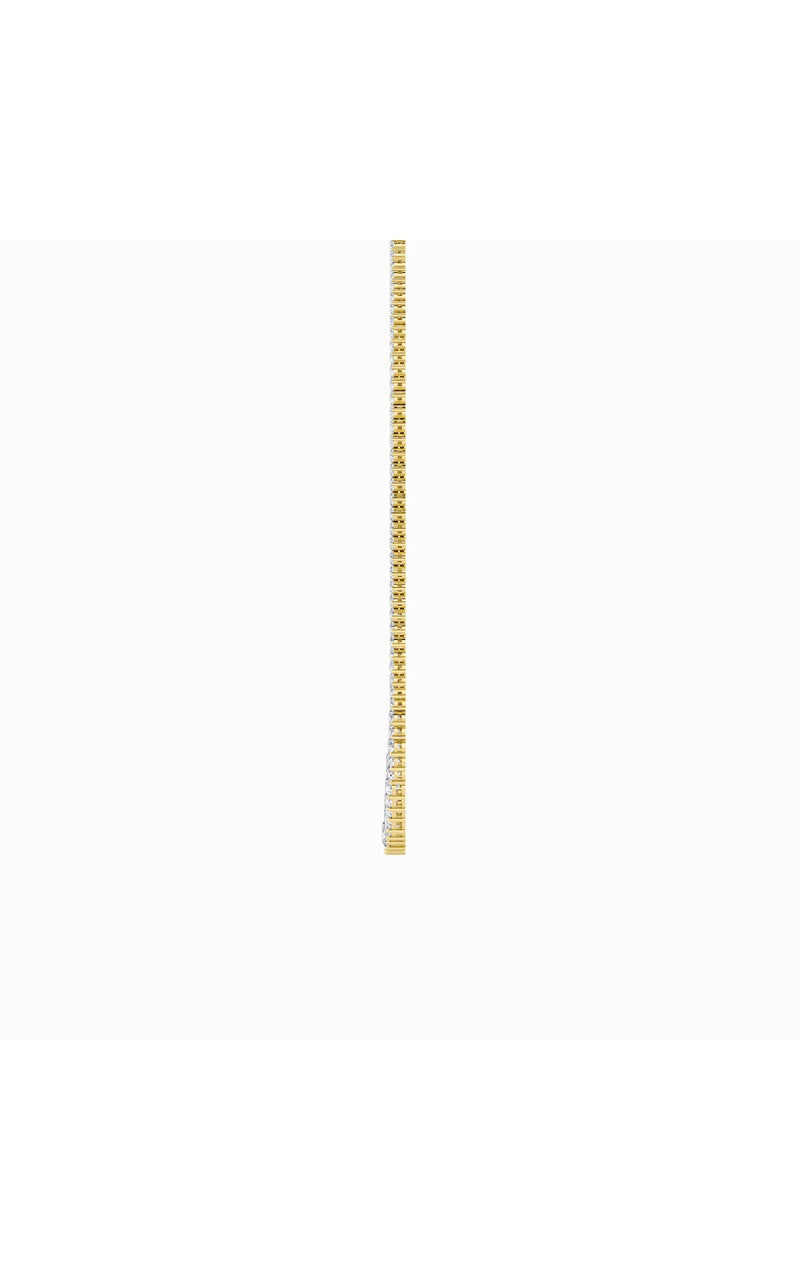 20CTW Round Shaped Lab Grown Diamond (F/VS) Three Prong Graduating Necklace in 14K Gold