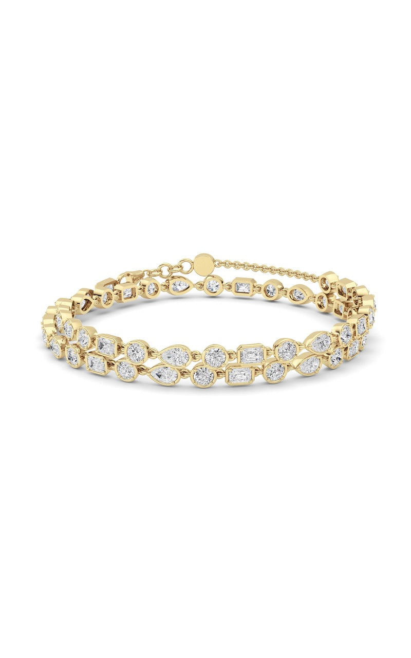 10CTW Pear Shaped Lab Grown Diamond (F/VS) Necklace in 14K Gold