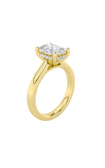 Load image into Gallery viewer, 2CTW Elongated Cushion Shaped Lab Grown Diamond (F/VS) Classic Cathedral Shank Engagement Ring in 14K Gold
